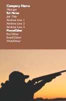 Taking Aim Full Colour Magnetic Business Cards