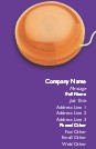 Bright Orange YoYo Full Colour Business Cards