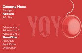 Red YoYo Full Colour Business Cards