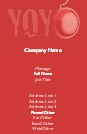 Red YoYo Full Colour Business Cards