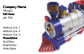 Toy Choo-Choo Train Full Colour Business Cards