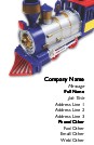 Toy Choo-Choo Train Full Colour Business Cards