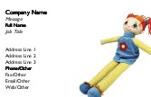 Large Rag Doll Full Colour Business Cards