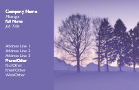 Blue Trees Full Colour Magnetic Business Cards