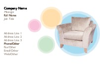 Trendy Seat Full Colour Business Cards