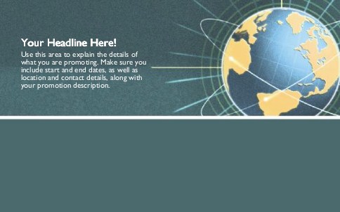 Globe Full Colour Oversized Postcards