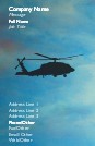 Black Helicopter Full Colour Magnetic Business Cards
