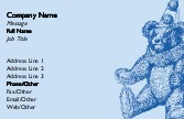 Clown Teddy Full Colour Business Cards