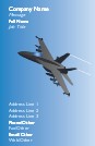 Fighter Jet Full Colour Magnetic Business Cards