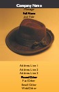 Hat with Bow Full Colour Business Cards
