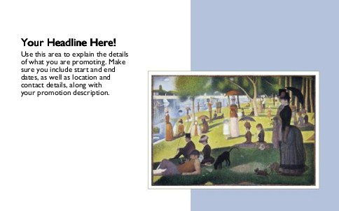 Island of La Grande-Jatte Full Colour Oversized Postcards