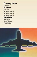 Jet Over the World Full Colour Business Cards