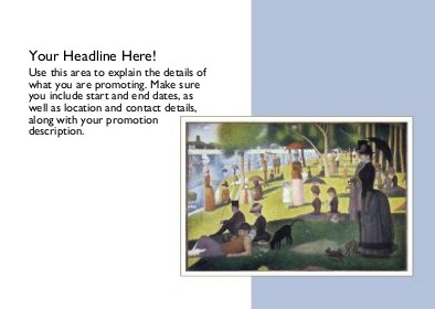 Island of La Grande-Jatte Full Colour Standard Sized Postcards