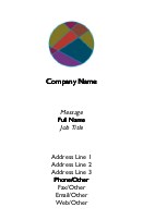Colour Divided Circle