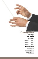 Music Maestro Full Colour Business Cards