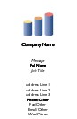 Stepping Columns Recycled Business Cards