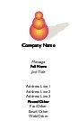 Three Gold Balls Recycled Business Cards