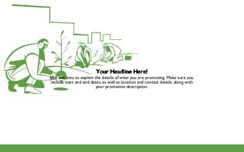 Tree Planting Full Colour Oversized Postcards