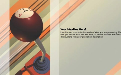 Gearshift Full Colour Oversized Postcards