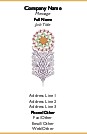 Spiral Flower Full Colour Business Cards