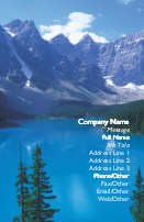 Blue Mountains Full Colour Business Cards