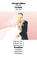 First Dance Full Colour Business Cards