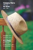 Hat on Chair Full Colour Business Cards