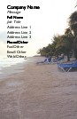 Sunrise at the Beach Full Colour Business Cards