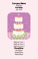 Tiers and Hearts Full Colour Business Cards