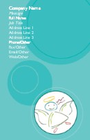 Angel in Circle Full Colour Business Cards