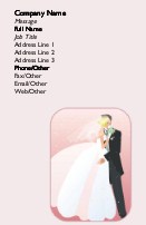 Bride and Groom Full Colour Business Cards