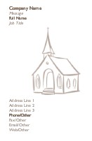 Chapel Full Colour Business Cards