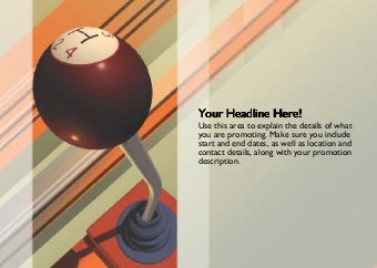 Gearshift Full Colour Standard Sized Postcards
