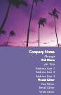 Palm Trees Full Colour Business Cards