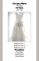 Wedding Gown Full Colour Business Cards