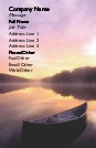 Canoe at Sunset Full Colour Magnetic Business Cards