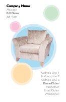 Trendy Chair Full Colour Business Cards