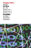 Computer Network Full Colour Business Cards