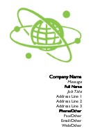 Network Symbol Full Colour Business Cards