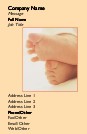 Baby's Feet Full Colour Business Cards