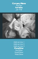 Bridal Flowers Full Colour Business Cards