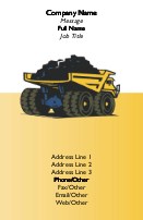 Tipper Full Colour Business Cards