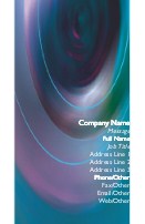 Abstract Blue Circles Full Colour Business Cards