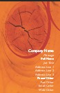 Abstract Orange Full Colour Business Cards