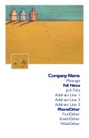 Beach Hideout Full Colour Business Cards
