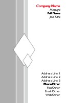 Grey Diamonds Full Colour Business Cards
