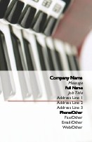 Piano Full Colour Business Cards