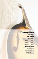 String Instrument Full Colour Business Cards
