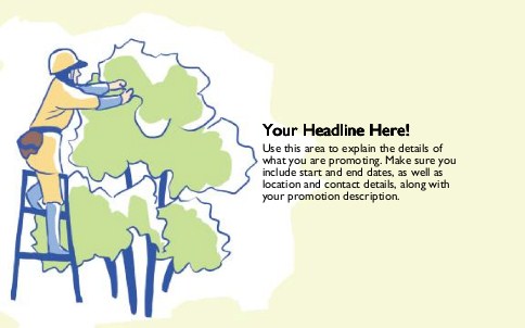 Tree Pruner Full Colour Oversized Postcards