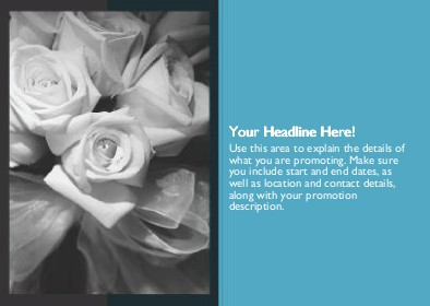 Bridal Flowers Full Colour Standard Sized Postcards